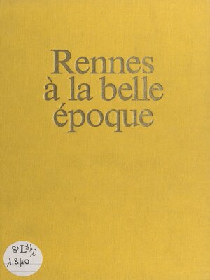 cover image of Rennes à la Belle Époque